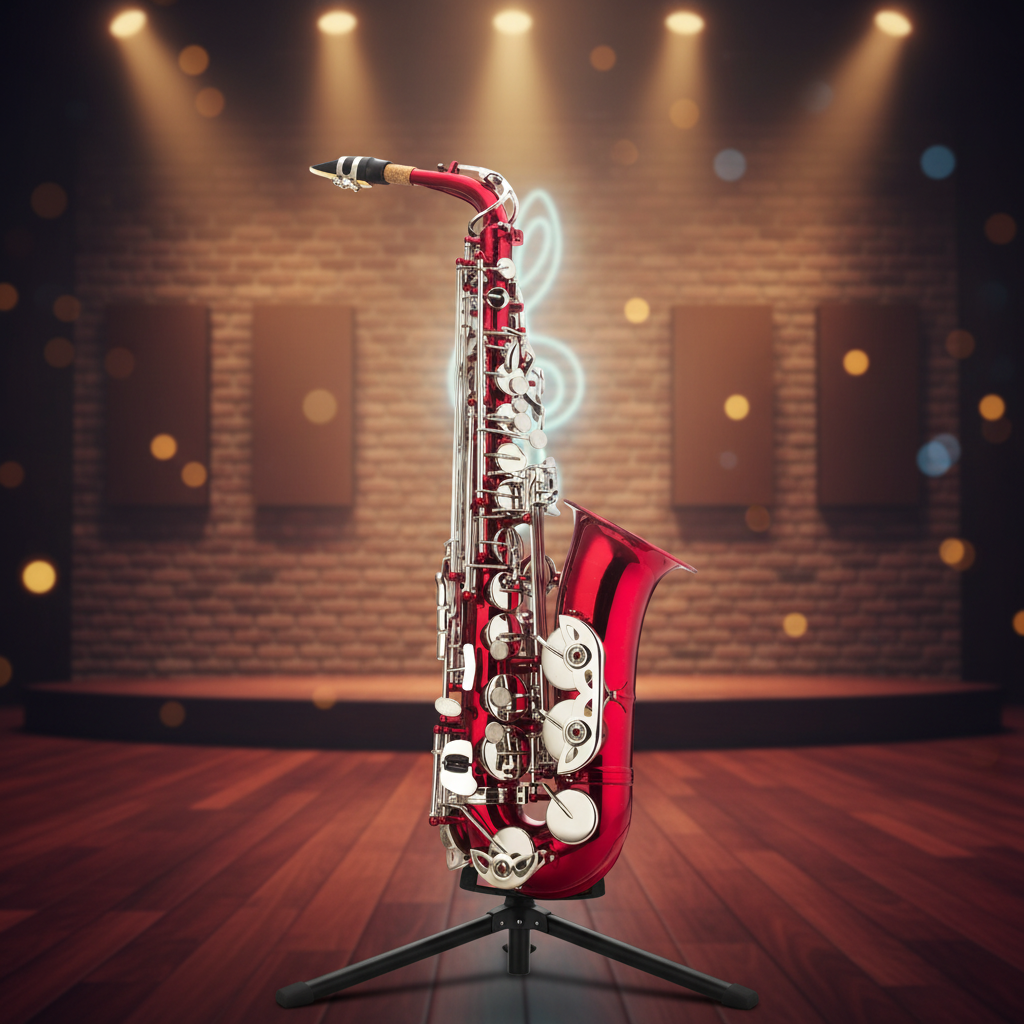 Saxofón alto Eb profesional Latón amarillo Acabado de color grabado con estuche (SP1001C)