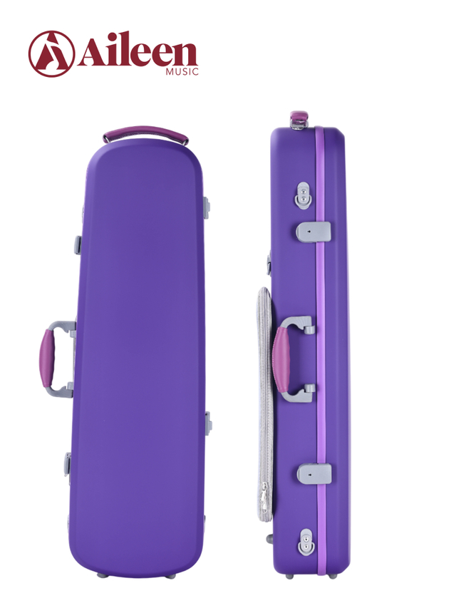 CSV-C68H Estuche para violín antiarañazos, material protector de superficie agradable para la piel, 100% fibra de carbono