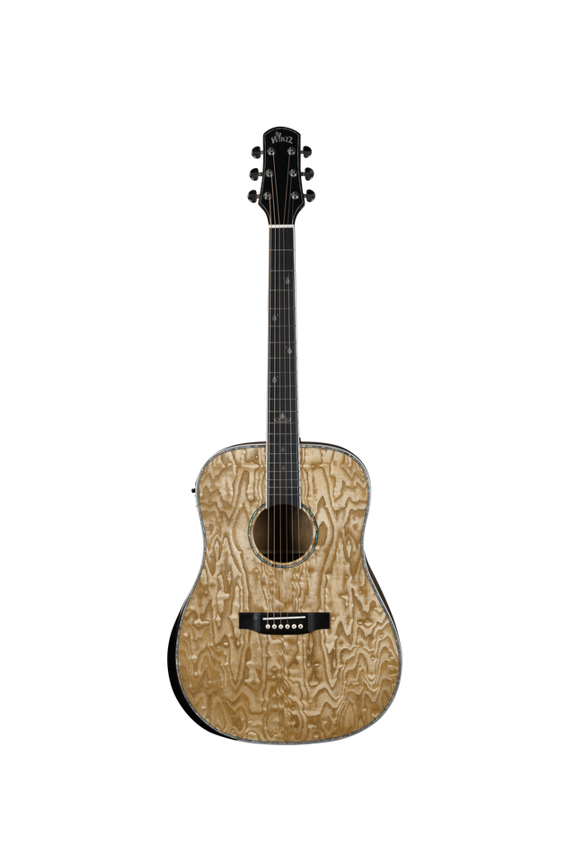 Winzz factory D forma guitarra acústica de 41 pulgadas de alto brillo (WAG904E-D)