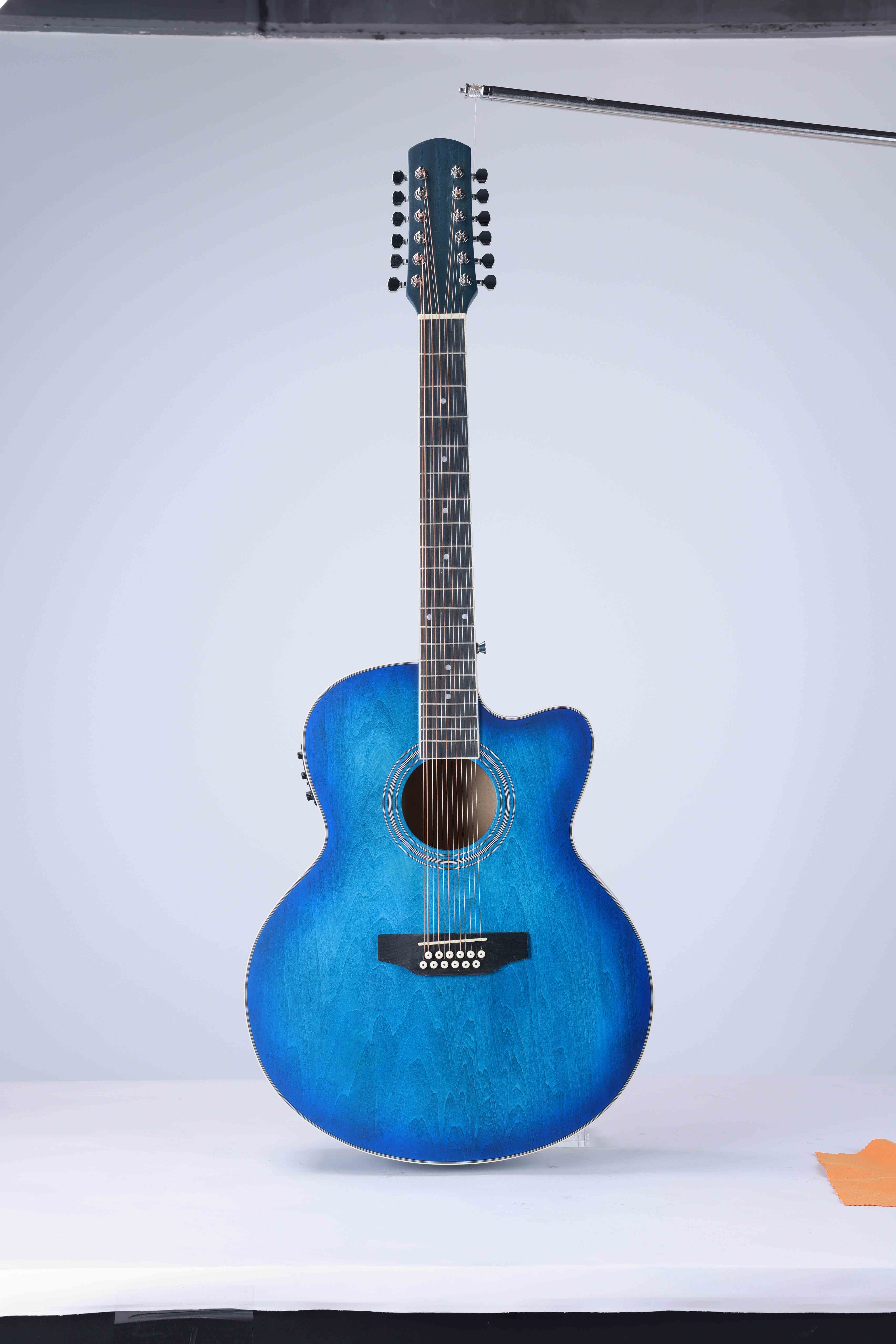AF-H01CE-12 Guitarra acústica de 12 cuerdas con acabado frotado a mano