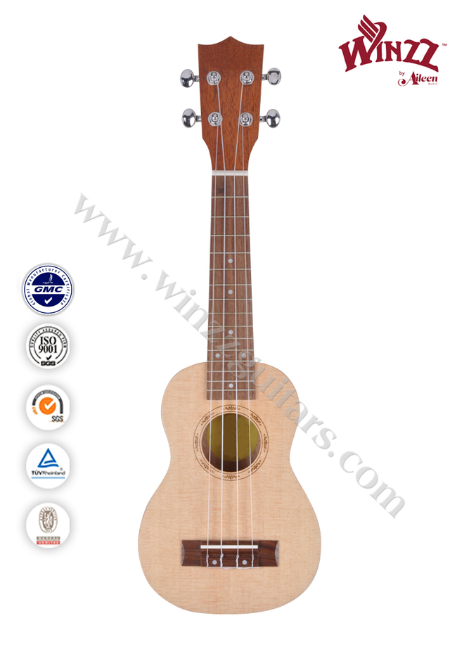 Venta al por mayor de 21 pulgadas OEM soprano ukulele (AU10L-21)