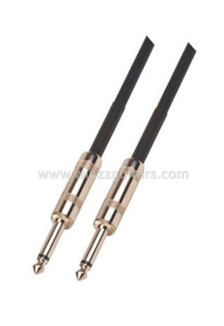 Cables de instrumento de cable de guitarra espiral negro TS a granel de 1/4 "(AL-G026)