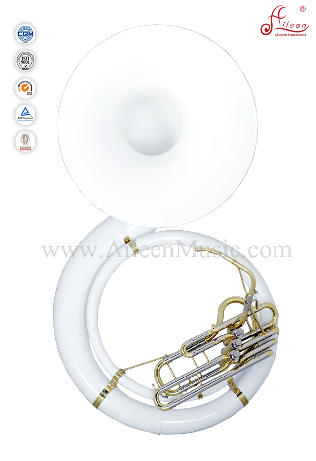 Sousaphone de fibra de vidrio de instrumentos de latón de 3 válvulas (SS9800)