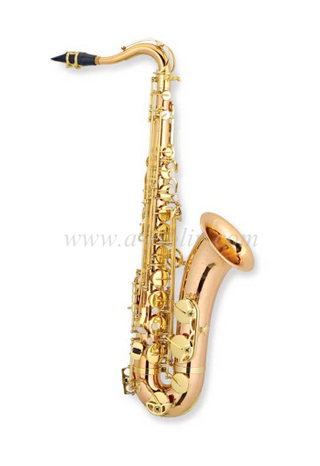 Saxofón tenor profesional de latón rosa caliente (TSP-H400G-RB)
