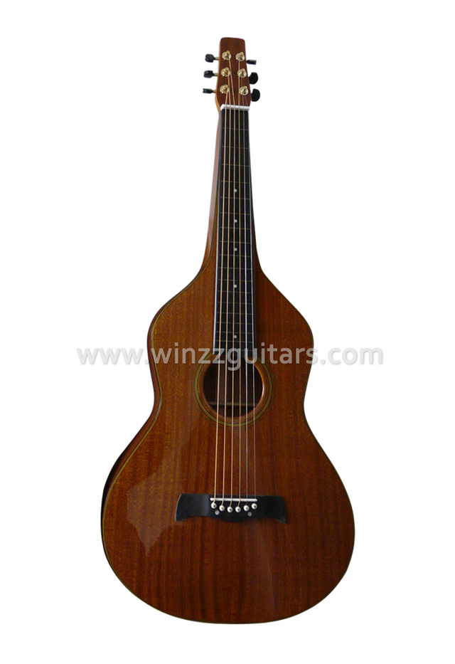 Guitarra acústica de acero Weissenborn Hawaii de vuelta (AW120)