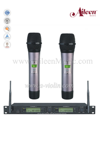 Micrófono inalámbrico UHF MIC de precio al por mayor de doble receptor (AL-2200UM)