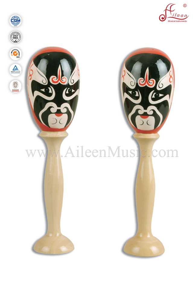 Beijing Opera Face Maracas / Maracas Personalizadas de Madera (LPM101)
