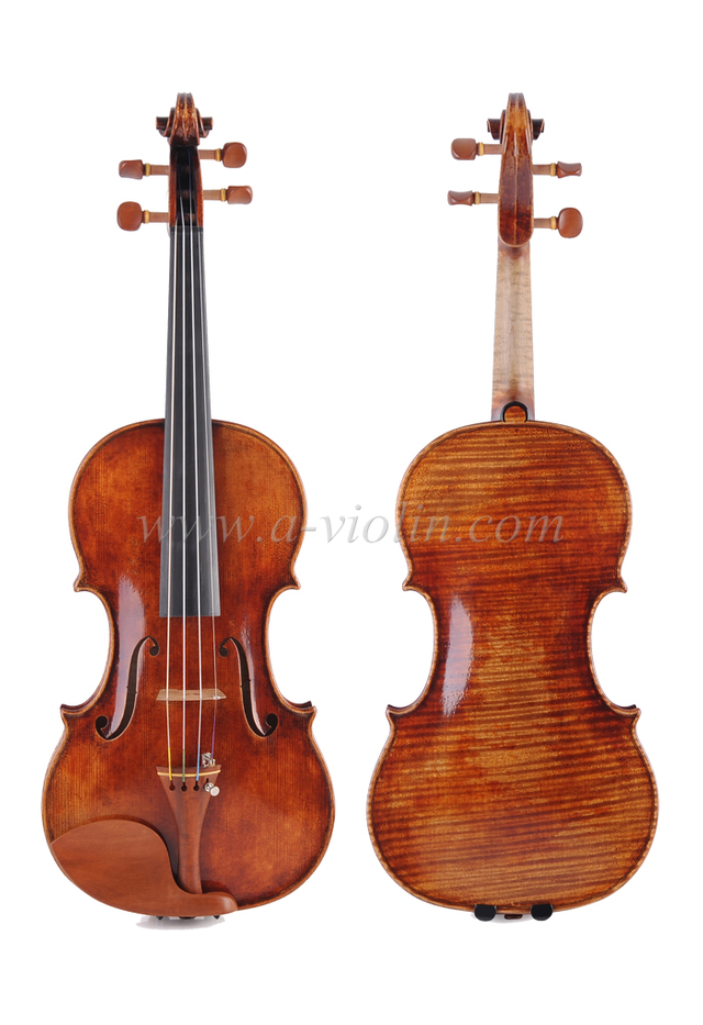 4/4 materiales europeos violín arce flameado violín chino de alta calidad (VH600EM)