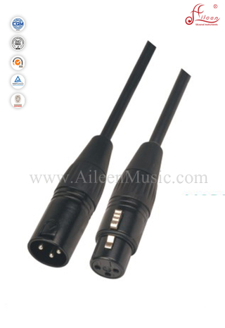Cable de micrófono de alta calidad de 6.5 mm, negro xlr a xlr (AL-M005)