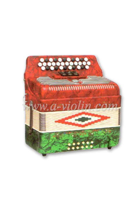 34Botón 12Bass 3/0 Registro Botón diatónico Sonido de acordeón (B3412)