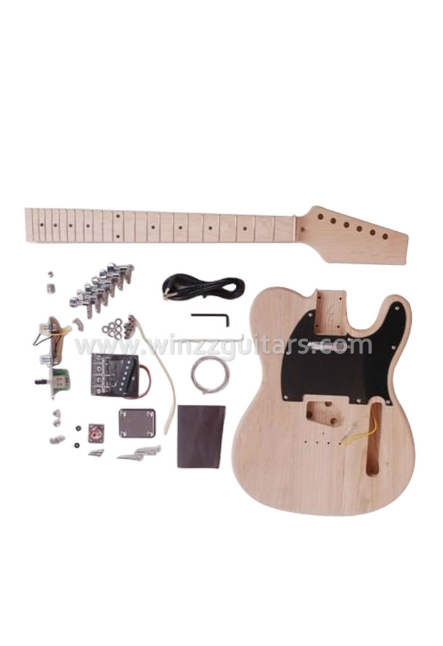 Kits de guitarra eléctrica DIY con cuerpo de ceniza de pantano estilo TL (EGT10-W3)