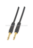 Cable de enlace de guitarra de PVC negro 64x0.12 con protección en espiral (AL-G029)