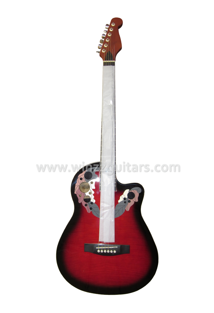 Guitarra Ovation con corte occidental colorido de 39 ' (AFO931C)
