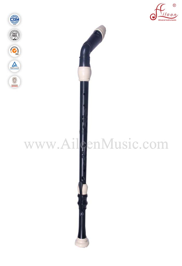 Flauta grabadora de plástico bajo de 8 hoyos Black Mix (RE2258B)