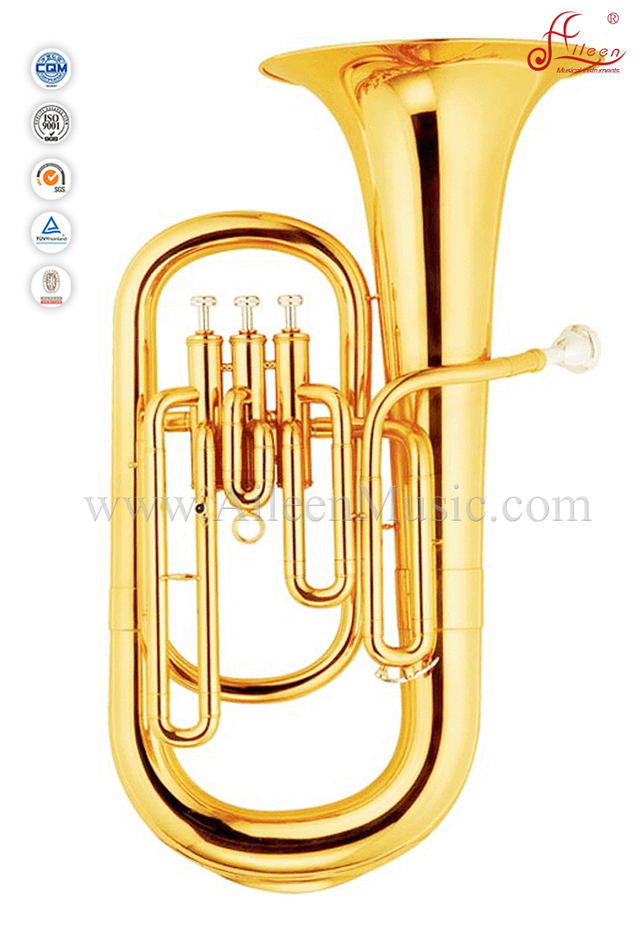 Eufonio de llave Bb de laca de oro de 3 válvulas (EU9530)