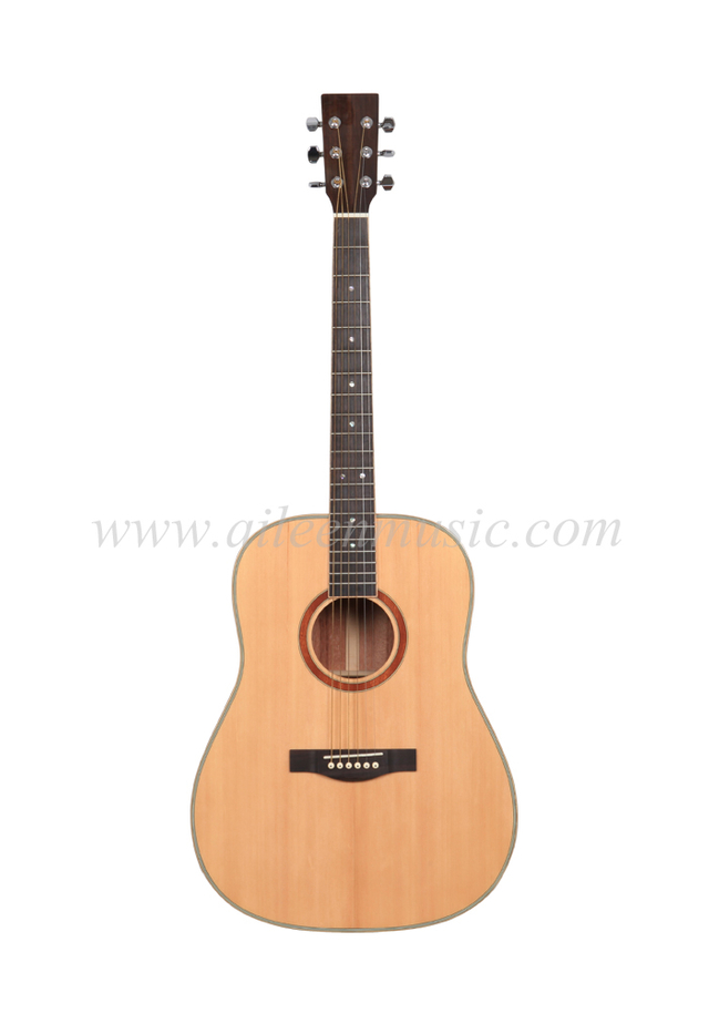 Guitarra acústica Dreadnought de 41" con tapa de abeto macizo (AFM30)