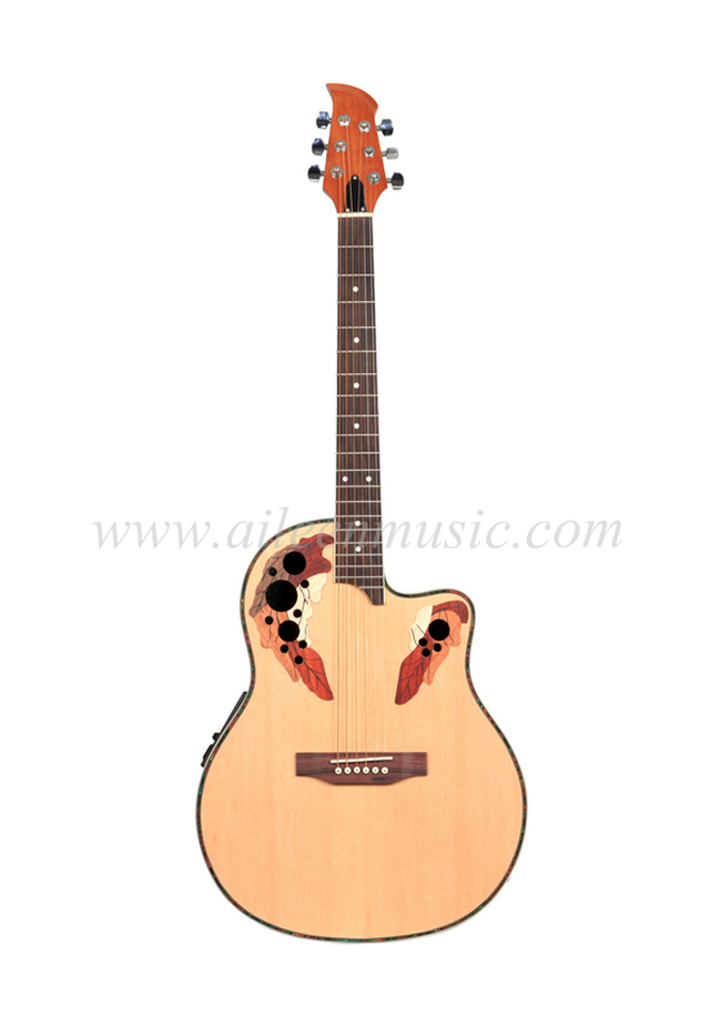 [Aileen] Guitarra eléctrica Ovation de 4 bandas con ecualizador de 4 bandas de 41 pulgadas (AFO129CE)