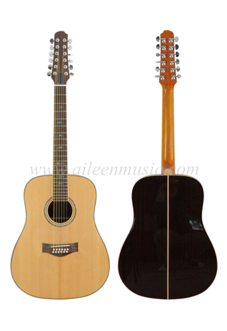 Guitarra acústica de 12 cuerdas de abeto macizo (AFM30-12)