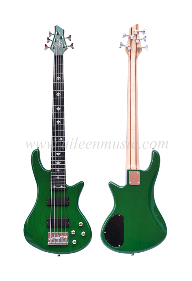 Ash Body Canadian Maple Neck 5 cuerdas bajo eléctrico (EBS725-2)