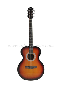 Guitarra acústica con corte superior de madera contrachapada de tilo OEM de 40 " (AF148)