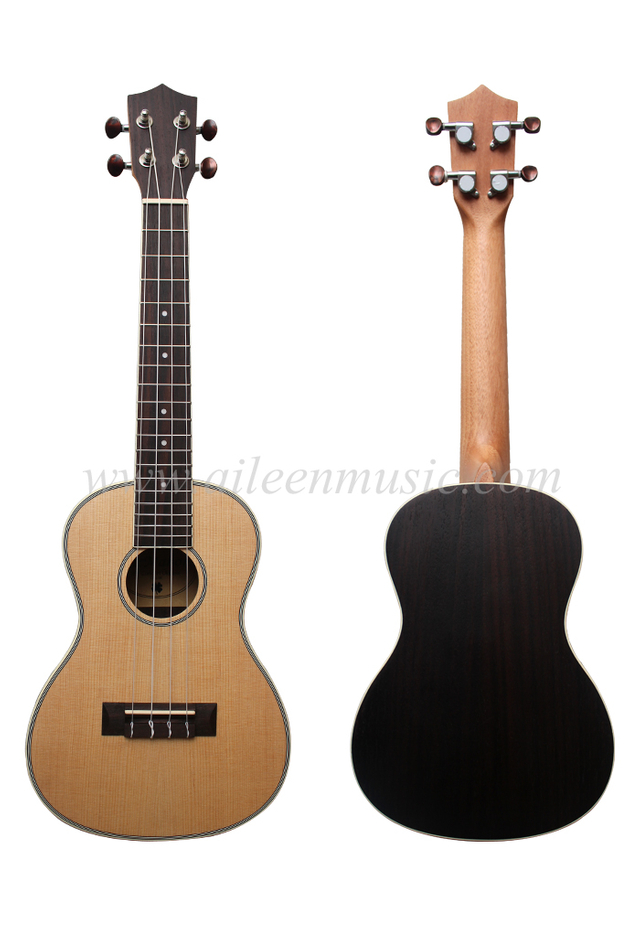 Ukelele de alta calidad con encuadernación ABS de tapa de madera contrachapada de abeto (AU18L)