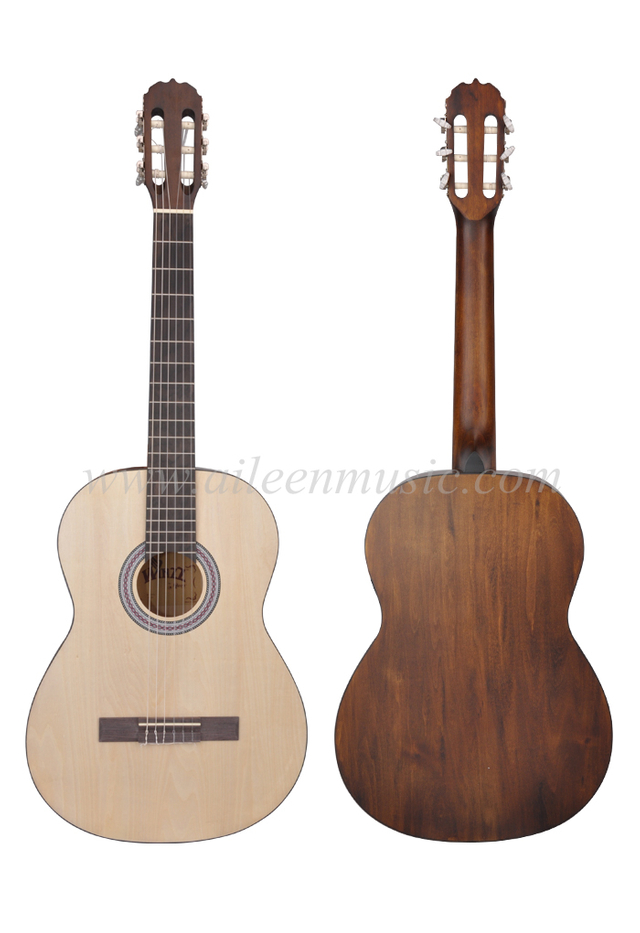 Nuevas series de estudiantes que avanzan en el producto con la guitarra clásica de acabado a mano