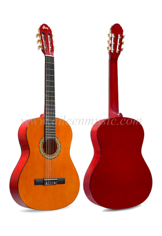 Guitarra clásica de 39", excelente precio para principiantes de guitarra (AC851)