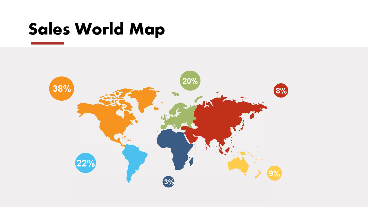mapa mundial de ventas