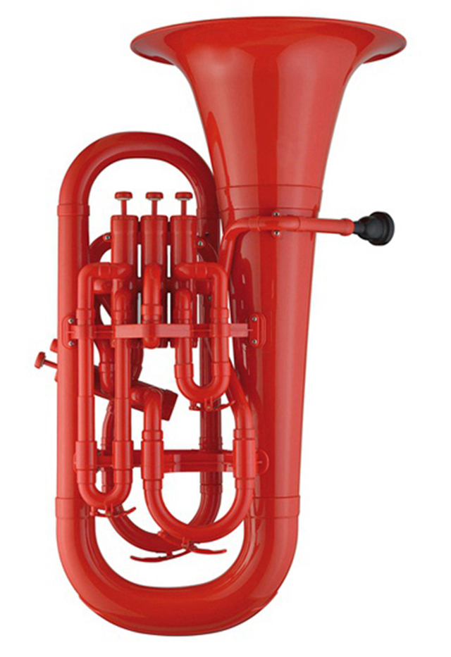 Bombardino de pistón 3+1 ABS de grado general bB-Rojo (EU230P-RD)