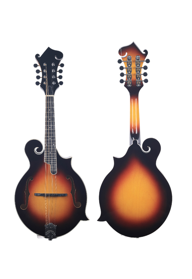 Mandolina en forma de F con tapa de madera maciza de abeto sólida de alta calidad AM19F