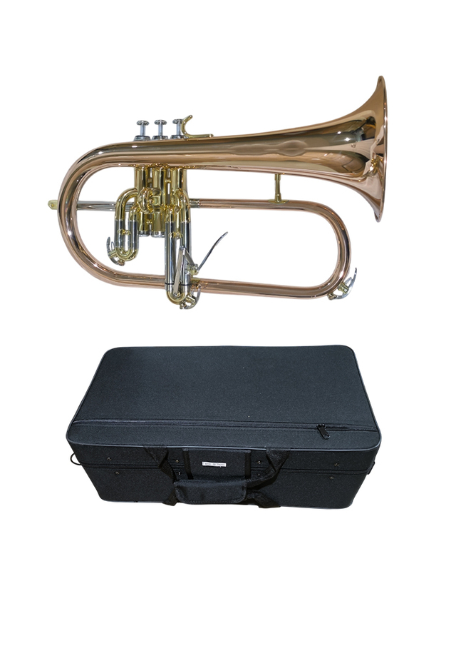 FG-M410G-RB-SSR Profesional de grado medio BB Brasa de latón Flugel Horn