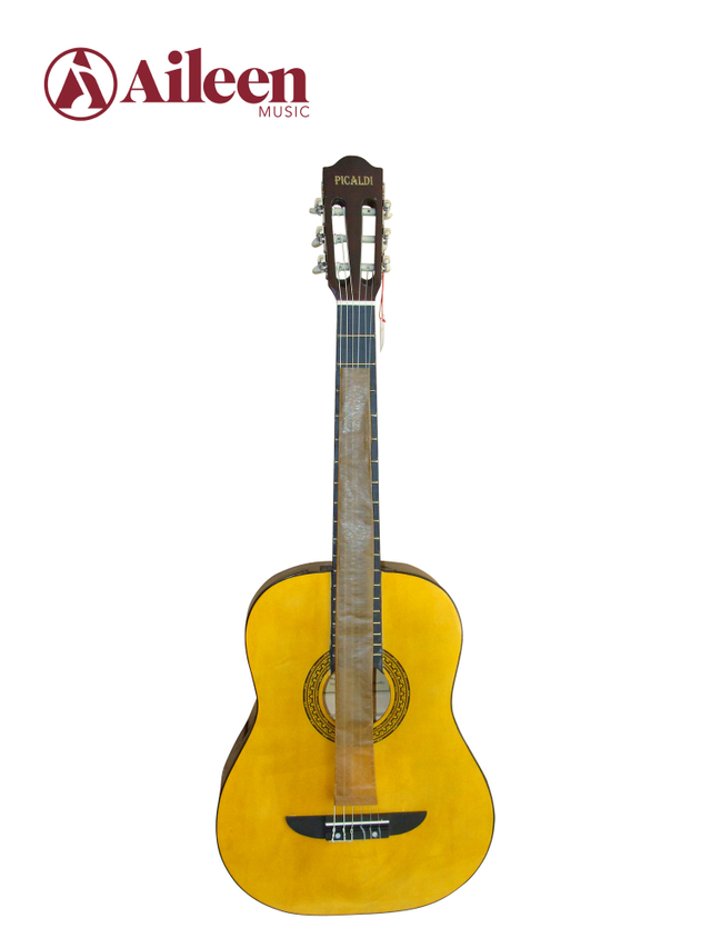 Venta al por mayor 38' Linden Top Maple Diapasón Guitarra Clásica (AC831)