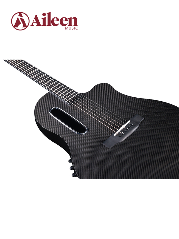 AFO350CE Guitarra acústica con parte superior redonda y tapa de carbono de 41 'de buena calidad