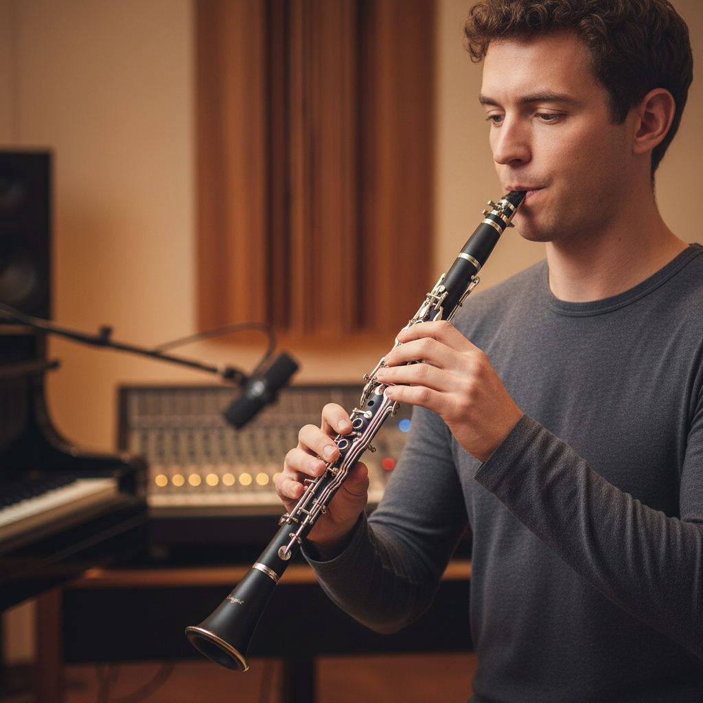 Clarinete estudiantil de 18 teclas Sistema alemán Tecla G - Cuerpo de ABS, acabado de veta de madera, teclas de níquel (CL-D3118GN)