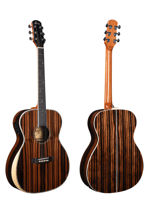 WAG902E-OM Instrumento musical Winzz Material exótico OM Shape 40 'Guitarra acústica