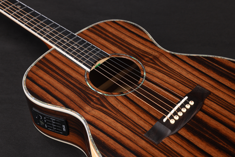 WAG902E-OM Instrumento musical Winzz Material exótico OM Shape 40 'Guitarra acústica