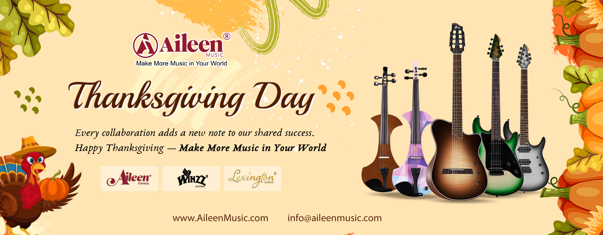 Bandera de Acción de Gracias 2025