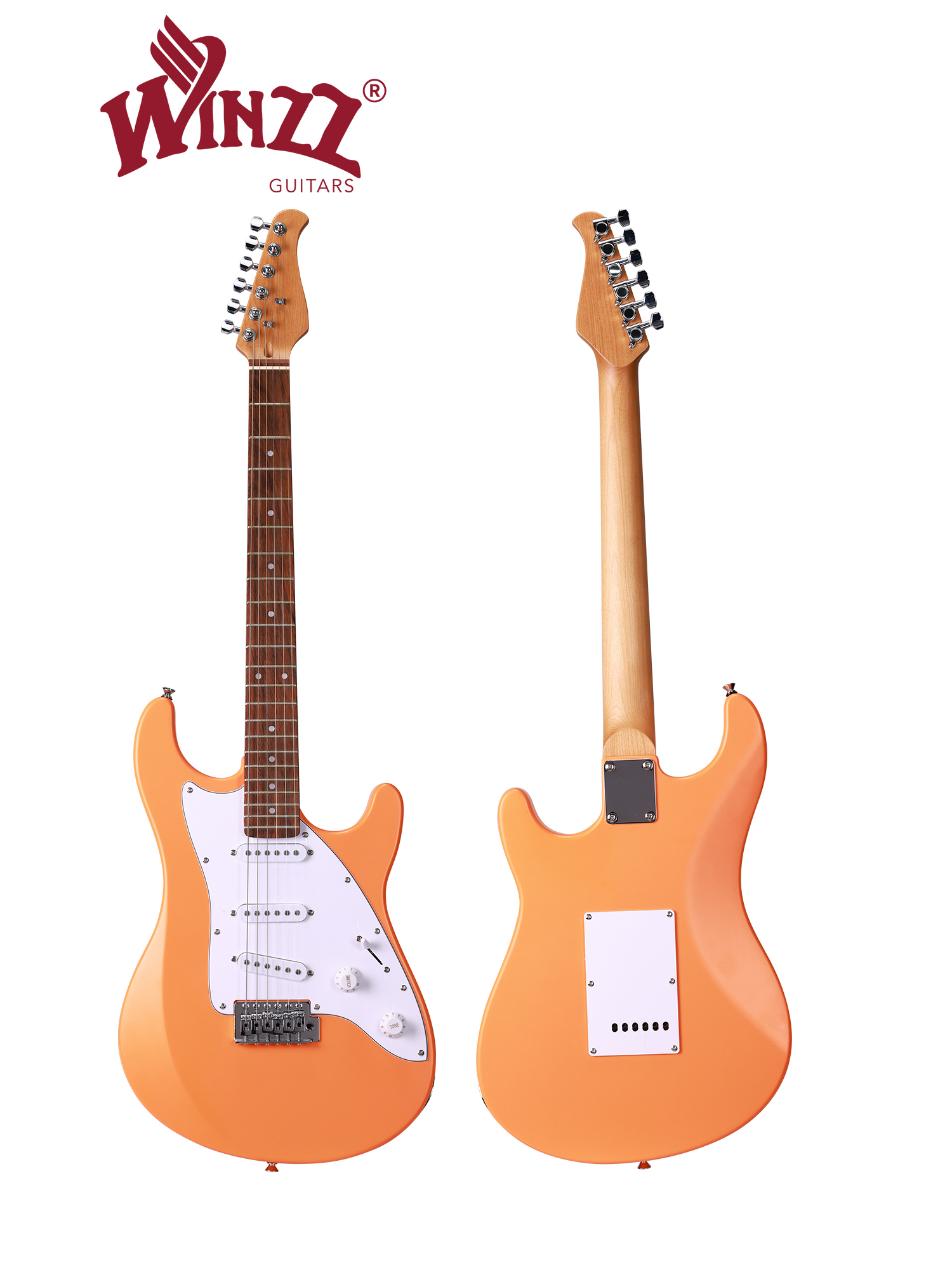 Winzz Nueva guitarra eléctrica con cuerpo de material compuesto WGS01 