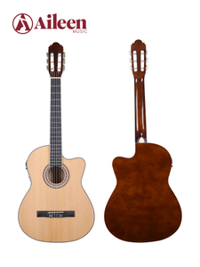 AC10ET NUEVO CUERPO FINO 39 'CUTA ATRIMA ELÉCTRICA CORTES ACULTICAS DE NYLON GUITARIA