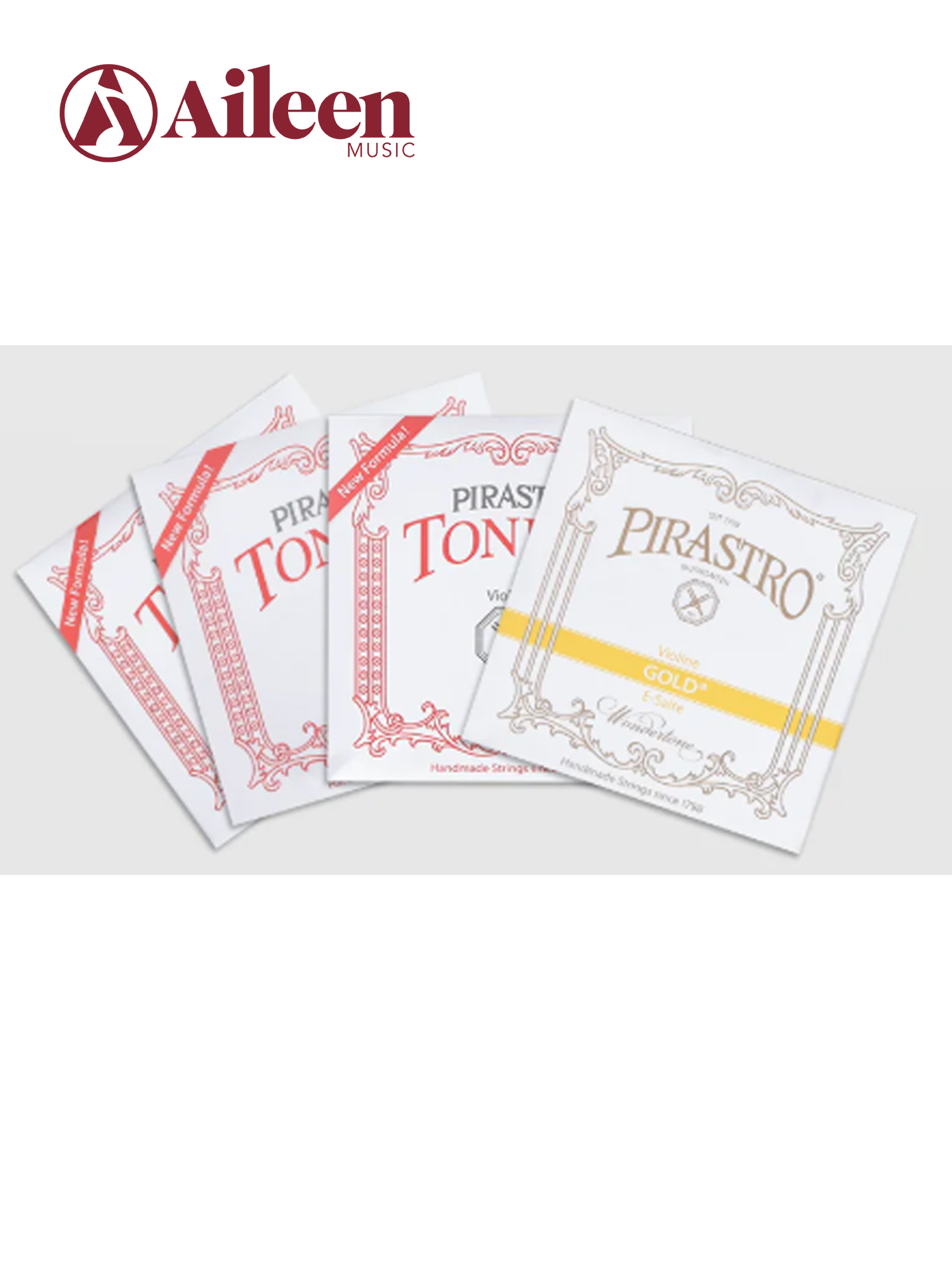 Cuerdas de violín alemanas Pirastro importadas de nailon E Tonica 1/4–4/4 