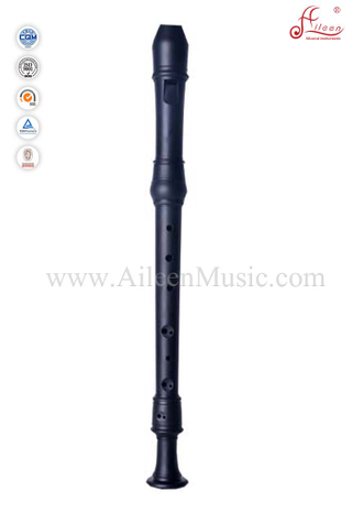 Flauta de grabadora de estilo alemán de plástico negro alto (RE2330G-2)