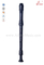 Flauta de grabadora de estilo alemán de plástico negro alto (RE2330G-2)
