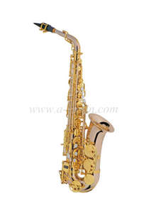 Modelo de estudiante de saxofón alto de latón rosa mejorado (SP1013R-G)