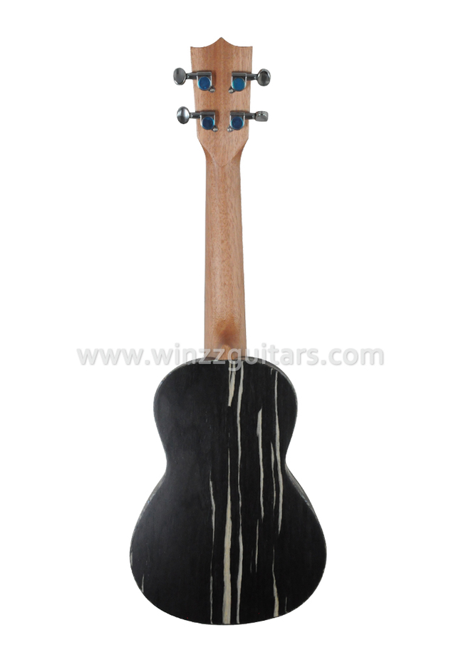 Ukelele profesional de madera laminada flameada artificial (AU-K40)