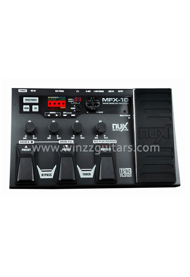 Procesador de efectos de guitarra con pantalla LCD a color (MFX-10)