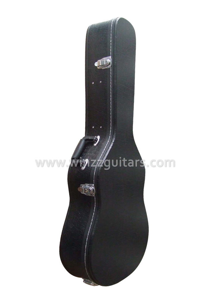 Estuche rígido de guitarra clásica de madera exterior de cuero de calidad (CCG410)