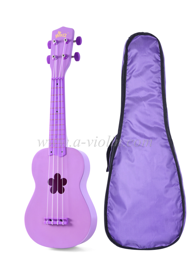 21 "ukelele de los niños de contrachapado de Linden color soprano （AU01L-PFB)