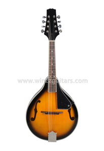 Una guitarra de mandolina de madera contrachapada Linden estilo Agujero F (AM02A)