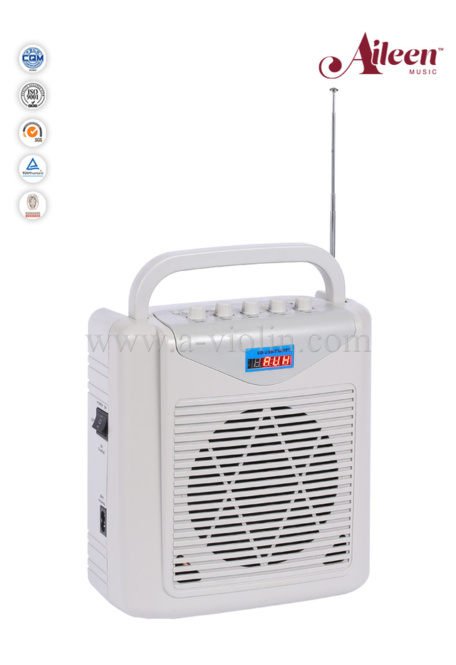 Radio FM portátil, grabador, USB, mini amplificador de conector de tarjeta SD (AL-713)