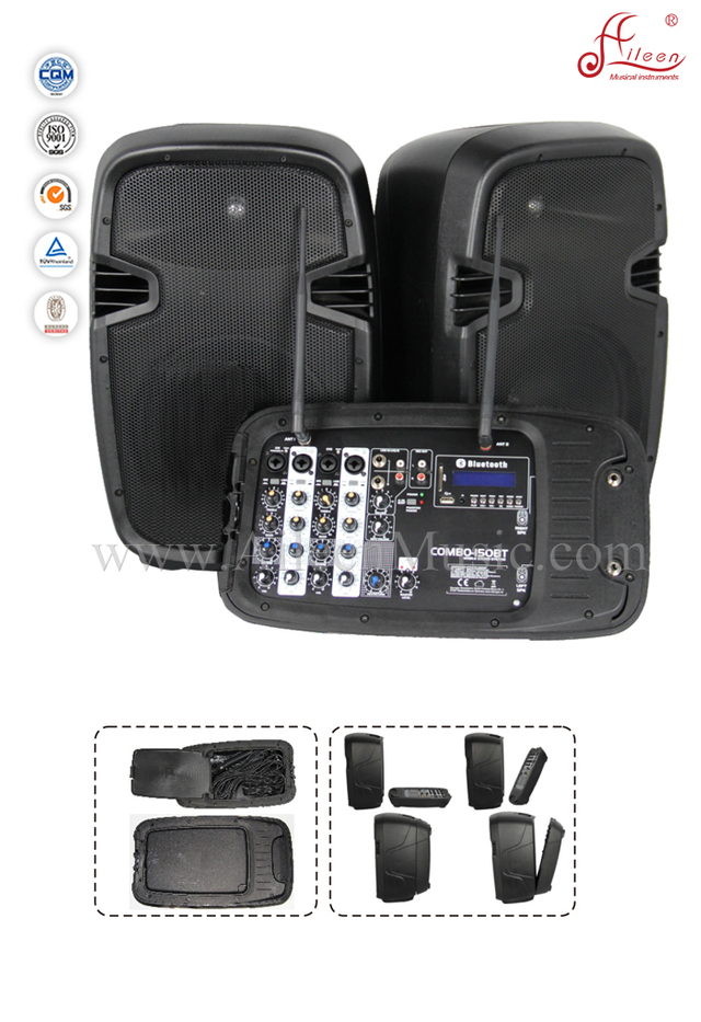Mezclador autoamplificado EQ Woofer Amplificador PA System (PPS-01200MDT)